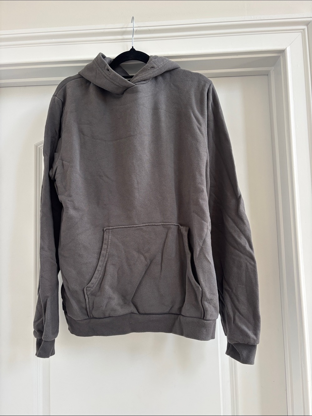 John Elliott Men's Gray Pullover Hoodie